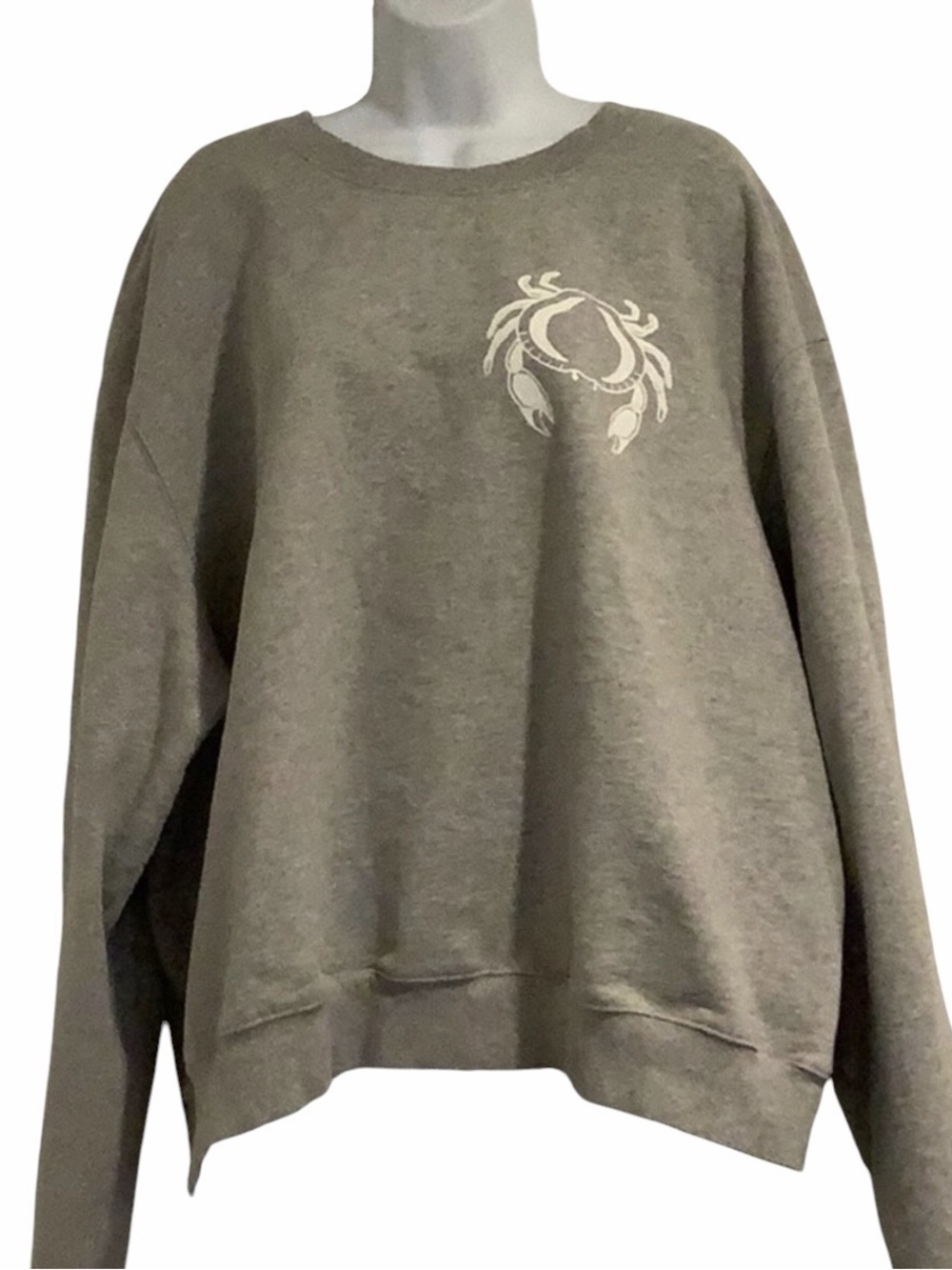 Good American size 7 gray zodiac sweatshirt Cancer NWT